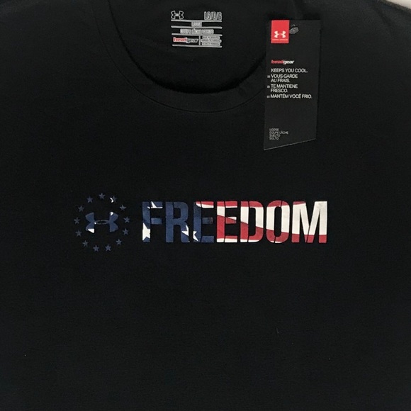 Under Armour Other - Under Armour Freedom Logo Tee Black Large